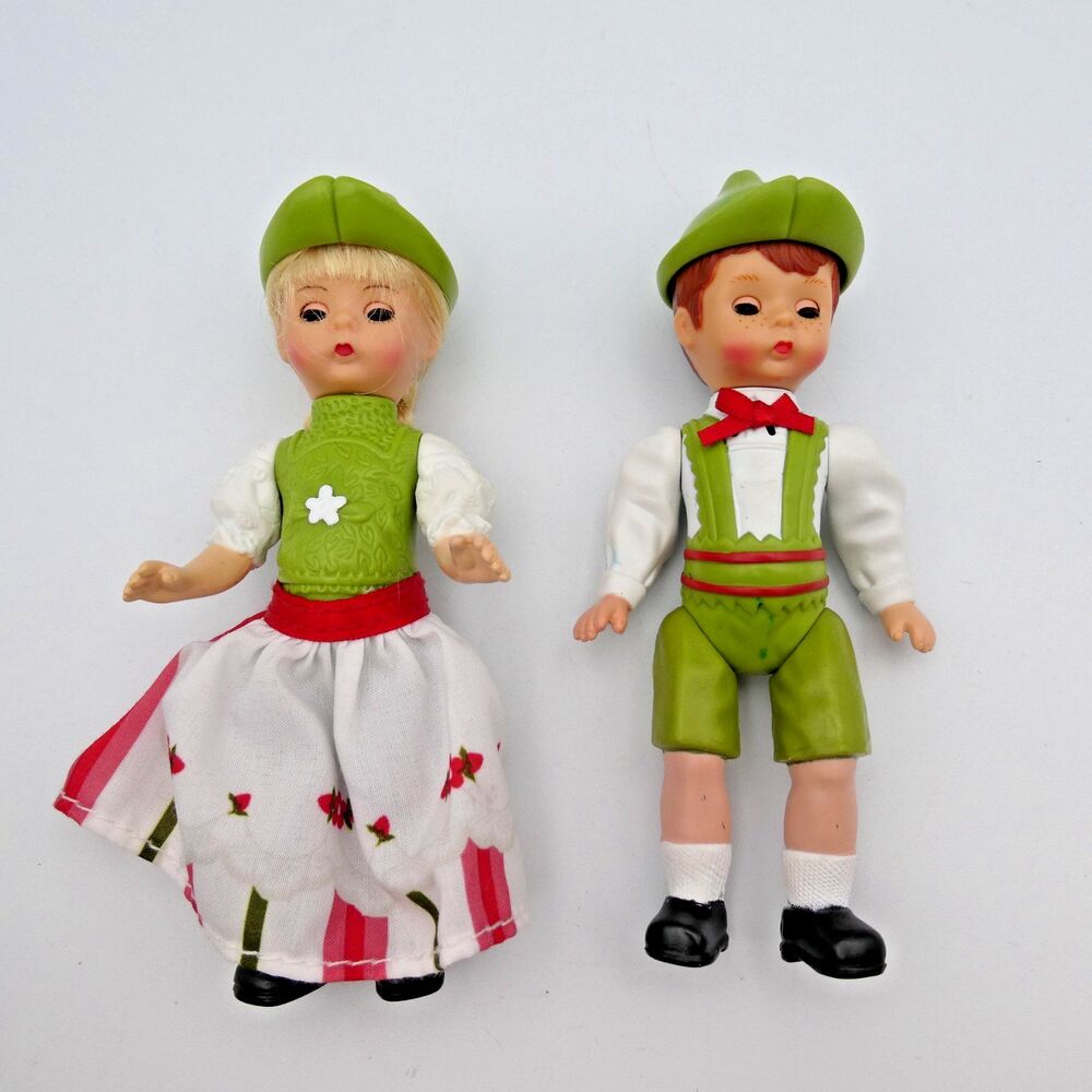 Madame Alexander 5" McDonald's Dolls Bavarian German Lederhosen & Dirndl Pair